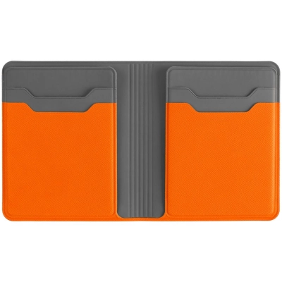 
                                                Cardholder with a compartment for Dual bills, orange
                                                