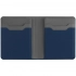 Cardholder with a compartment for Dual bills, blue