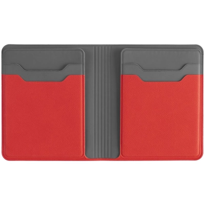 
                                                Cardholder with a compartment for Dual bills, red
                                                