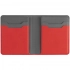Cardholder with a compartment for Dual bills, red