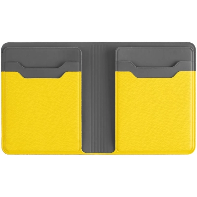 
                                                Cardholder with a compartment for Dual bills, yellow
                                                