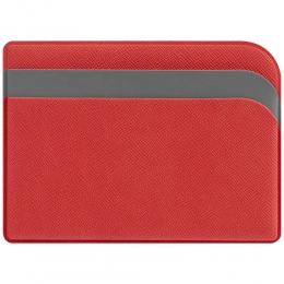 Dual card case, red