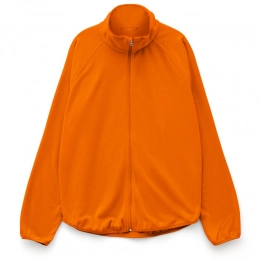 Unisex orange Fliska fleece jacket.
