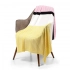 Friolenta blanket, yellow with pink.