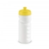 Lowry bicycle bottle, white with yellow