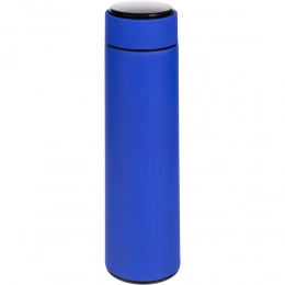 Smart bottle with replaceable battery Long Therm Soft Touch, blue