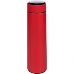 Smart bottle with replaceable battery Long Therm Soft Touch, red.