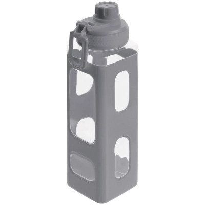 
                                                Square Fair gray water bottle.
                                                