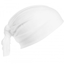 Multifunctional white Dekko bandana.