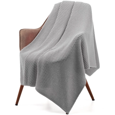 
                                            Serenita blanket, light gray
                                            