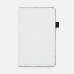 Ежедневник White Shall, недатированный, бело-черный