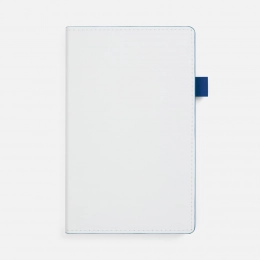 Ежедневник White Shall, недатированный, бело-синий