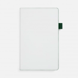 Ежедневник White Shall, недатированный, бело-зеленый