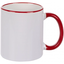 Rimo mug for sublimation printing, red