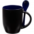 Melty Chameleon Mug with Spoon, Black with Blue