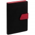Strap daily planner, undated, black-red.