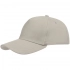 Standard gray baseball cap.