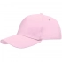 Standard baseball cap, light pink.