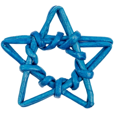 
                                            Woven Adorno figure, blue star
                                            
