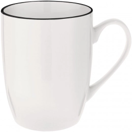 Simmy mug, white with black