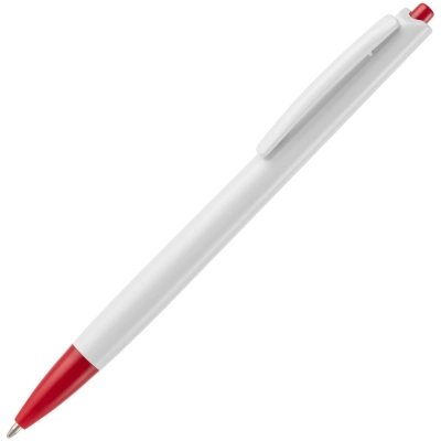 
                                                Tick ballpoint pen, white with red
                                                