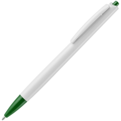 
                                                Tick ballpoint pen, white with green
                                                