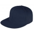 Snapback baseball cap with a straight visor, dark blue