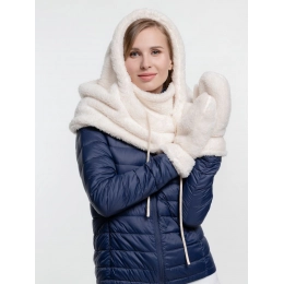 Flocky set, milky white