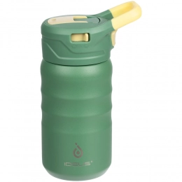 Fujisan 2.0 green thermos bottle.