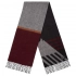 Charming brown scarf with orange.