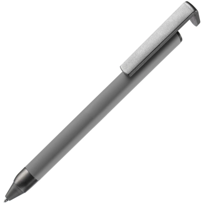 
                                                Ручка шариковая Standic с подставкой для телефона, серая
                                                