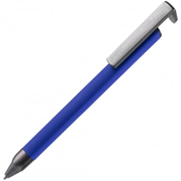 Ballpoint pen Standic with phone stand, blue