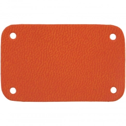 Latte label, S, dark orange