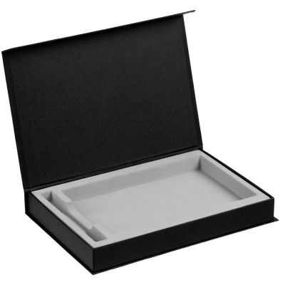 
                                                Silk box with a compartment for a diary and a pen, ver. 2, black.
                                                