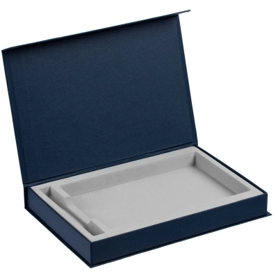 
                                                Silk box with a compartment for a diary and a pen, ver. 2, blue.
                                                