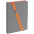 Rubikon undated daily planner, gray-orange