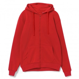 Red Siverga 2.0 hoodie with a zipper and a hood.