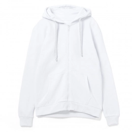White Siverga 2.0 hoodie with zipper.