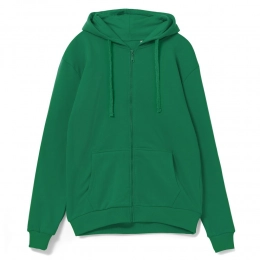 Siverga 2.0 green hoodie with a zipper and a hood.