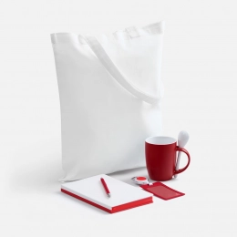 Welcome Pack set, red with white.