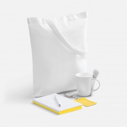 Yellow and white Welcome Pack.