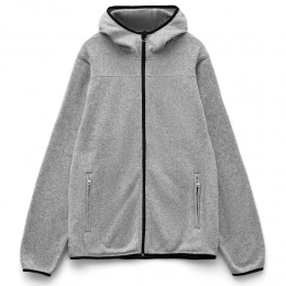 Unisex Gotland gray hooded jacket.