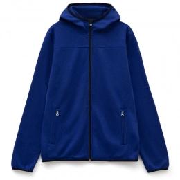 Unisex blue Gotland hooded jacket.