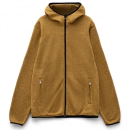 Unisex mustard Gotland hooded jacket.