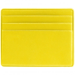 Devon card case, yellow