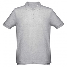 Adam men's polo shirt, grey melange