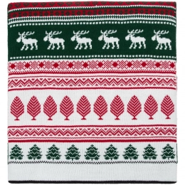 Mirakler scarf, red with green.