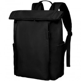 Hank's black backpack.