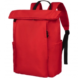 Hank's red backpack.