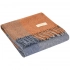 Mumbai blanket, orange with blue.